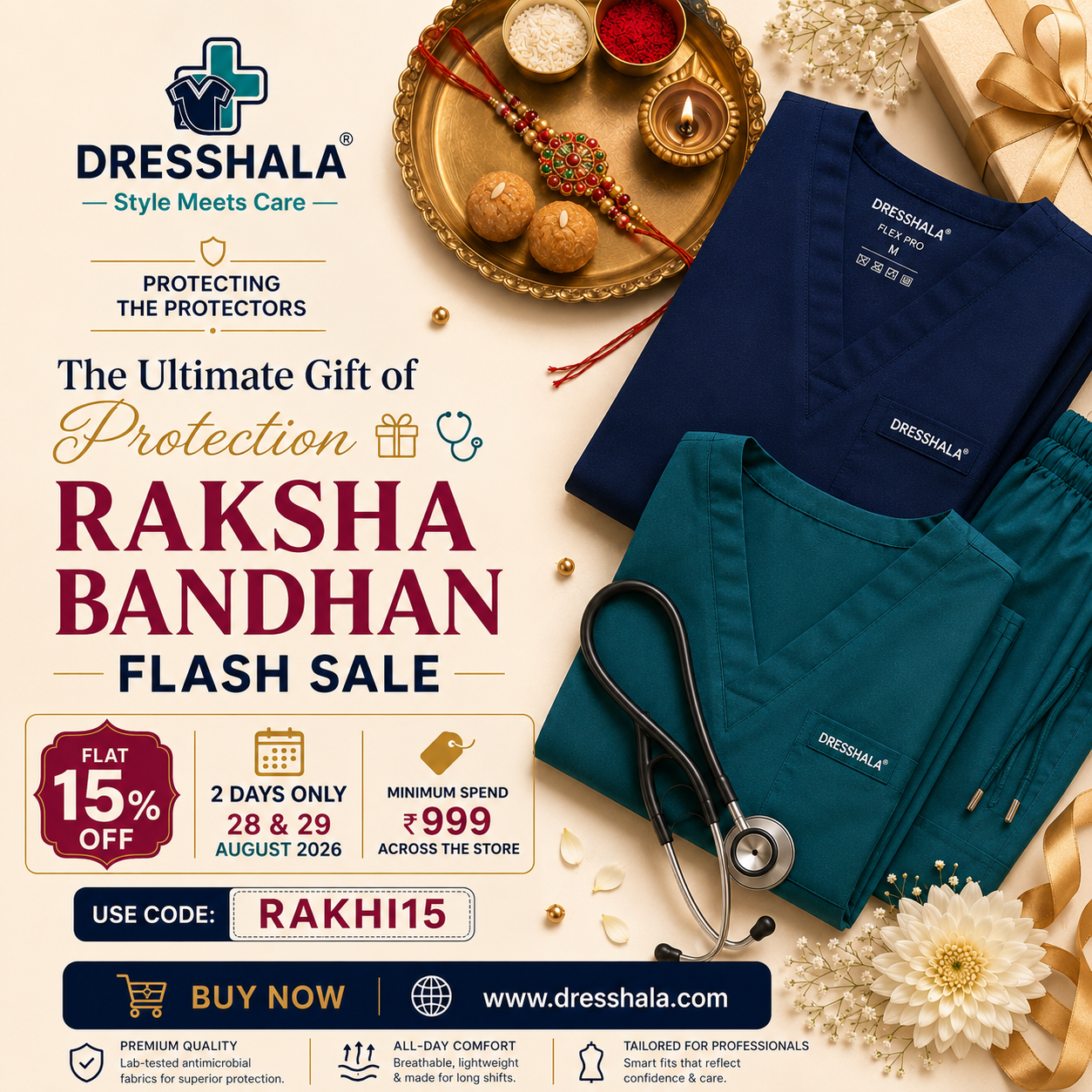 Dresshala Raksha Bandhan Flash Sale - Flat 15% Off, Code RAKHI15